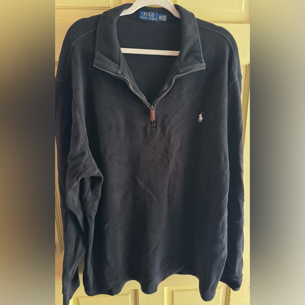 Ralph Lauren Black Quarter-Zip Sweatshirt